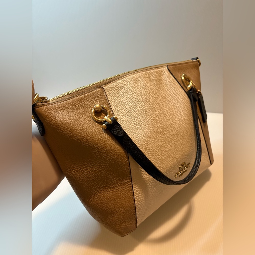 Coach Kacey Satchel Bag in Colorblock Hand Bag C6841- EUC - Picture 8 of 16